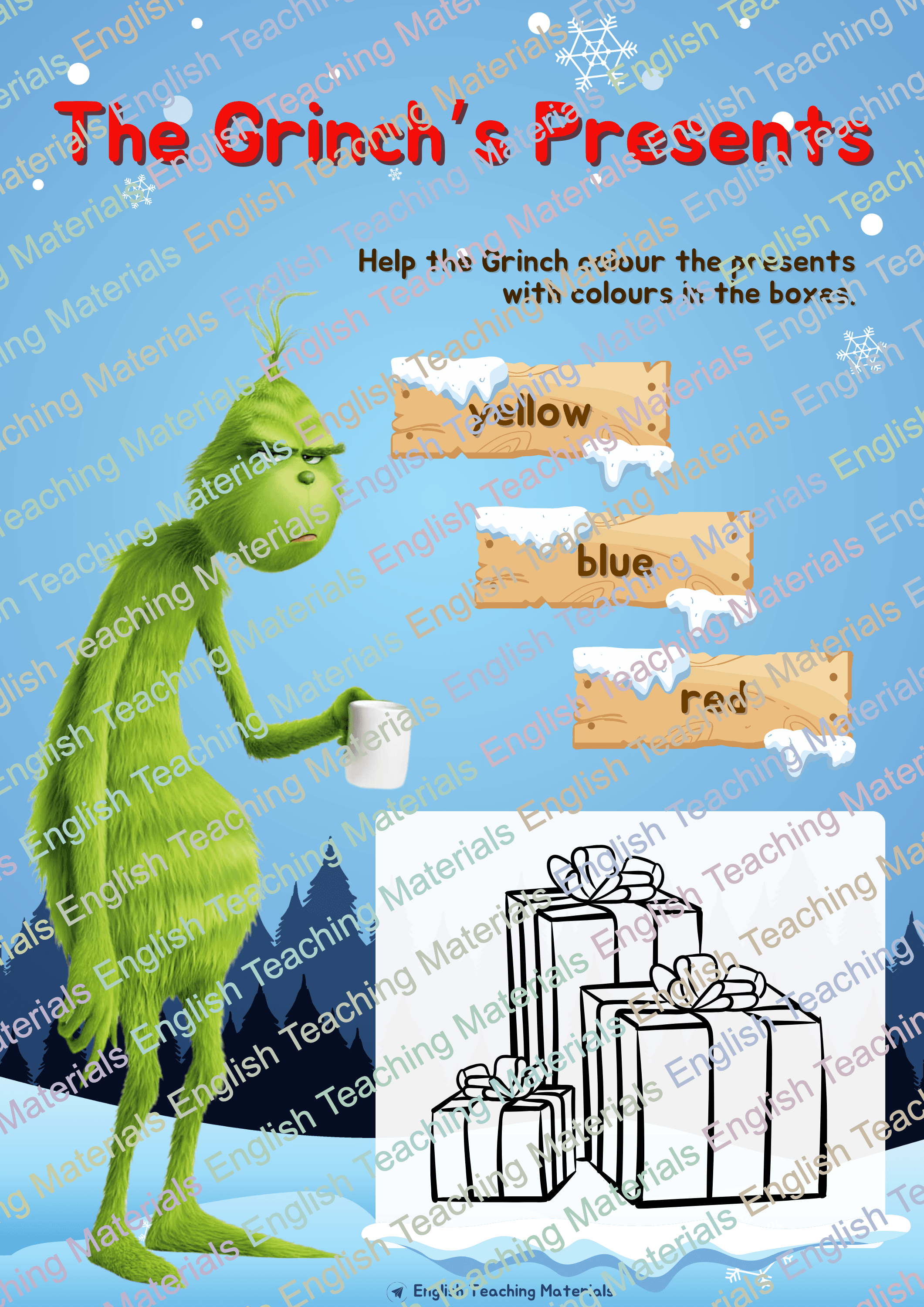 The Grinch Worksheets Pack 5